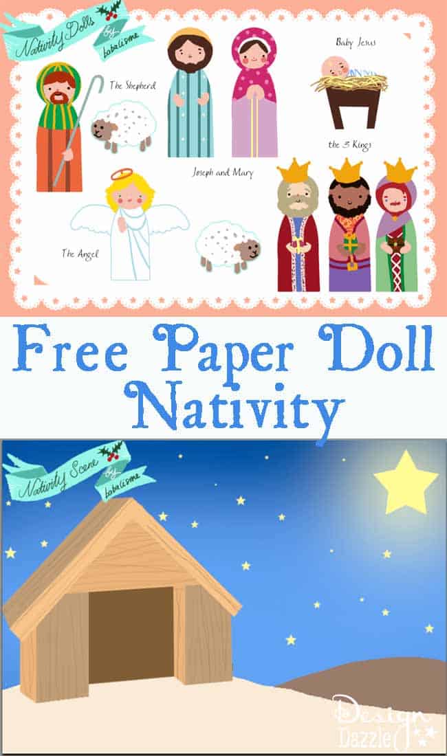 FREE Paper Doll Printables The Nativity, Santa's Helpers and more