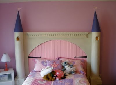 with like girls feel would royalty princess A   diy castle headboard little for bed.  this