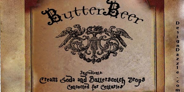 {Summer Camp} Harry Potter Butterbeer Free Printable - Design Dazzle