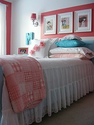 Charming Girls Room with Raspberry Colored Accents - Design Dazzle