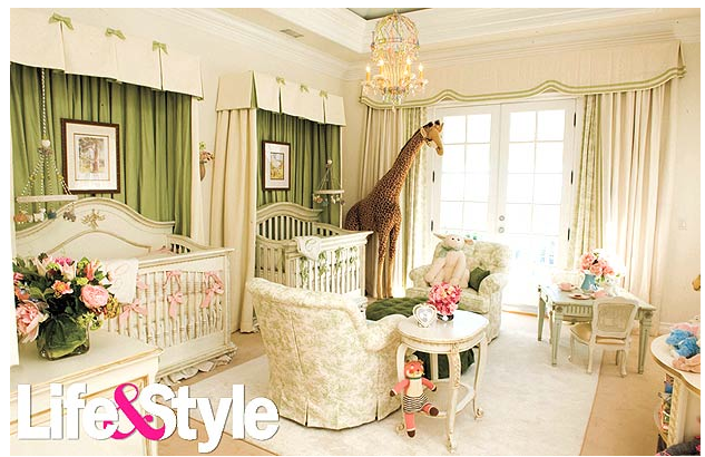 A Peek Into Mariah Carey's Pink & Green Nursery - Design Dazzle