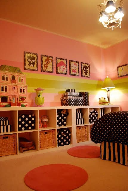 Girls Room: Stripes And Polka Dots - Design Dazzle