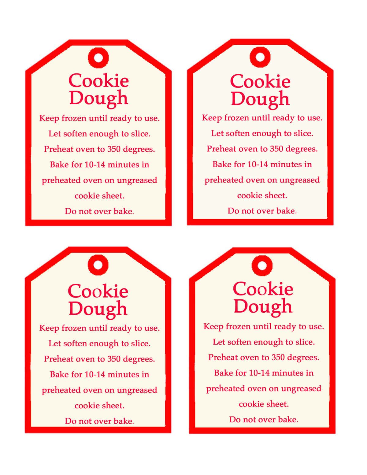 Christmas Wonderful Cookie Dough Gift & Printable Design Dazzle