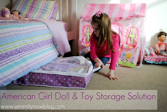 Under the bed doll storage solution
