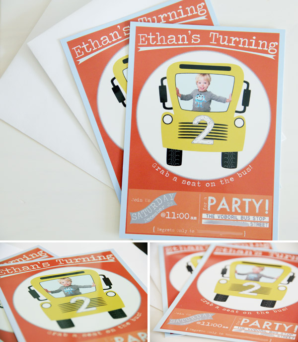 School Bus Birthday Invitation School Bus Birthday Invitation