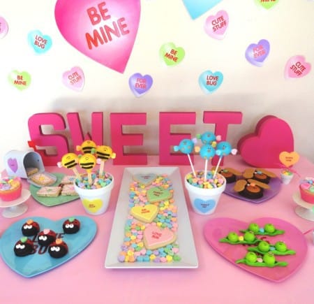 conversation heart valentines day party Conversation Heart Valentine's Day Parties for kids