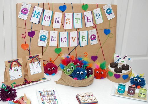 monster love party Monster Love Valentine's day party
