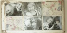 old window frame used for photos