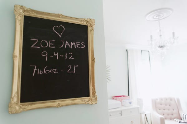 gold frame in baby nursery gold frame in baby nursery
