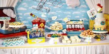 Operation Shower dessert table