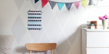 harlequin wall treatment for kids rooms