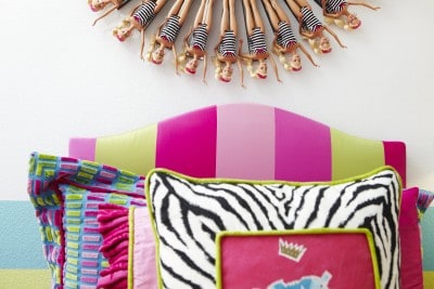 Girls Barbie bedroom headboard Girls Barbie bedroom headboard