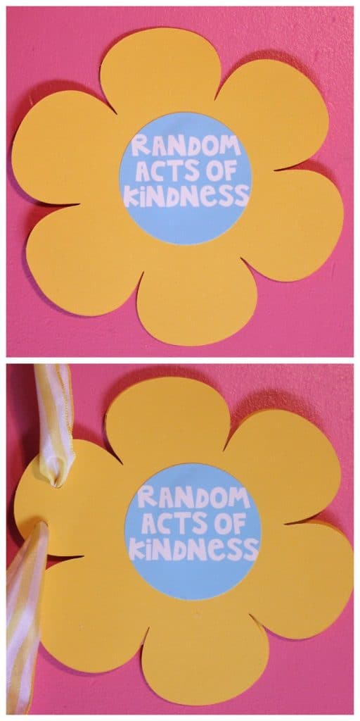 random acts of kindness flower card