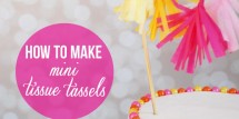 How to make mini tissue tassels