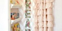closet turned reading nook