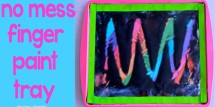 DIY: finger paint tray --Design-Dazzle
