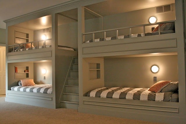  Built In Wall Bunk Bed Plans Free Download building plans for shelves