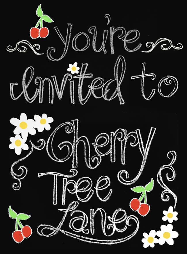 You're invited to Cherry Tree Lane---Design-Dazzle