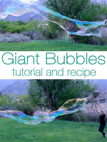 Learn how to make giant bubbles - tutorial and recipe! | Design Dazzle