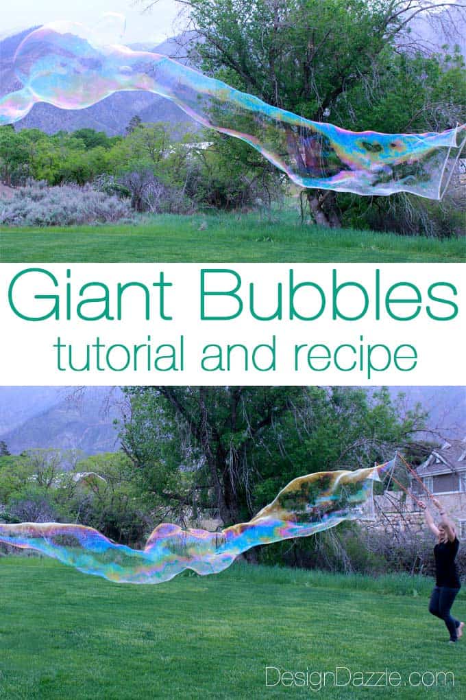 Learn how to make giant bubbles - tutorial and recipe! | Design Dazzle