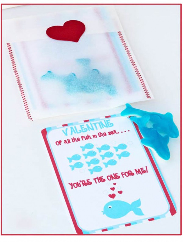 Free Valentine - Of all the fish in the sea you're the one for me! Design Dazzle