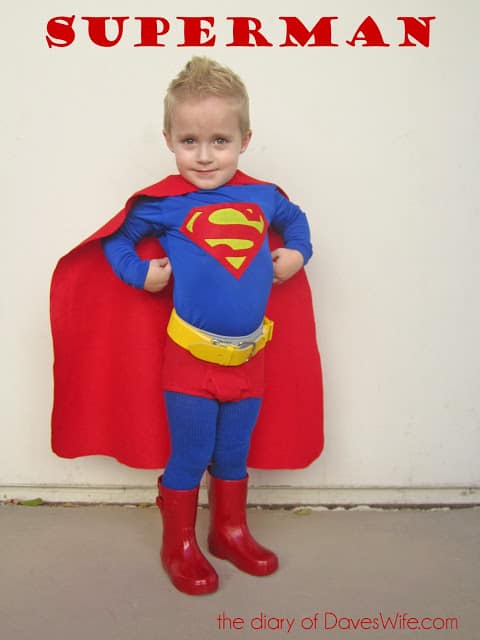 DIY Halloween Costume Ideas that are clever and easy! Superman is always a hit with the ladies! 