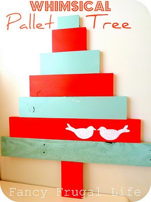 Whimsical Pallet Tree featured on Design Dazzle