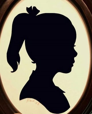 DIY Silhouette of your child is easy and so darling! Featured on Designdazzle.com