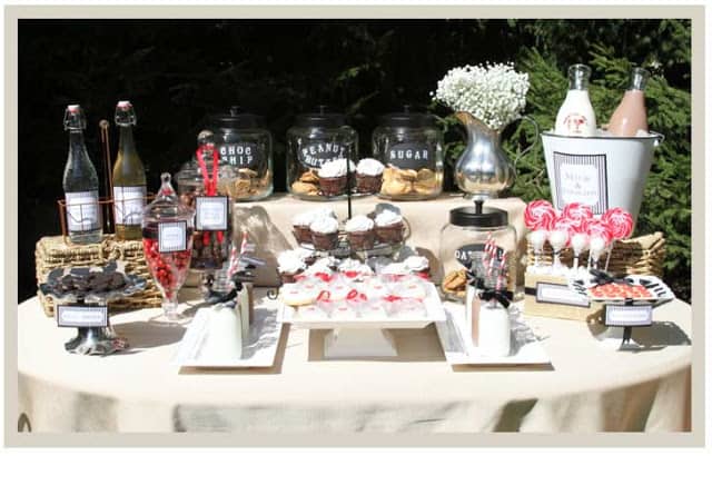 Fabulous Candy Display by Madeleine Carras who is the owner of Pretty Sweet Candy Buffets! So gorgeous it makes my mouth water!