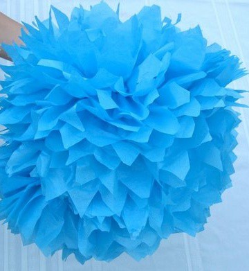 How to make pom pom tissue flowers