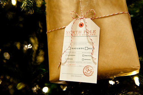 North Pole Delivery Tags featured on Design Dazzle