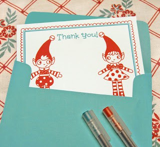 Christmas Thank You Cards {Free Printables} featured on Design Dazzle