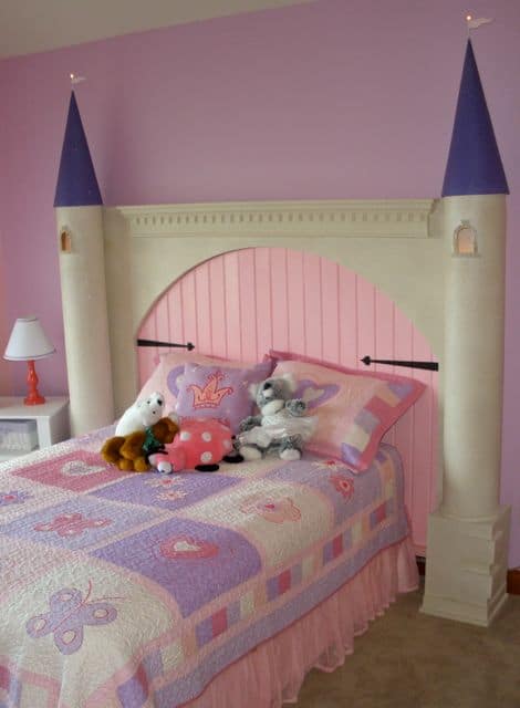 diy castle headboard