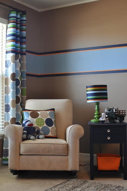 Amazing vintage truck room designed by Lisa from The Unglamorous Mommy! I love the blue and orange stripe. Such a cute arrangement! Amazing vintage truck room designed by Lisa from The Unglamorous Mommy! I love the blue and orange stripe. Such a cute arrangement!