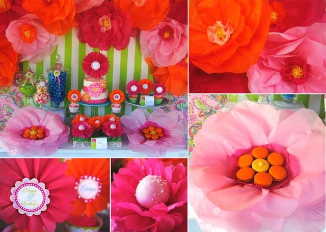 Stunning Garden Party by Gwynn Wasson! Boutique party with DIY Posies and Paisleys that are gorgeous!