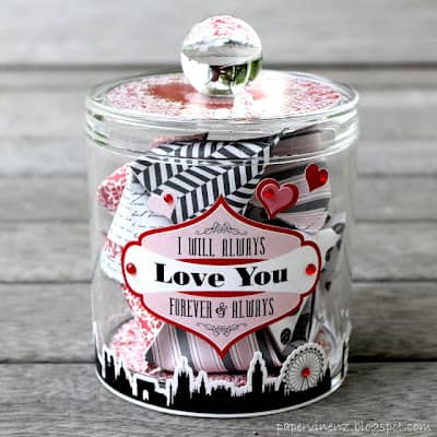 Valentine Date Jar from PaperVine. What a LOVE-ly idea for a Valentine Gift to your one and only!
