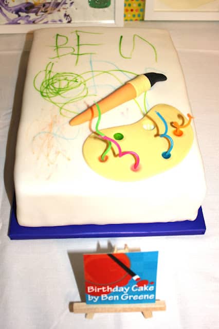Kids Art Party Cake! Created by the Birthday Boy himself!! Kids Art Party Cake! Created by the Birthday Boy himself!!