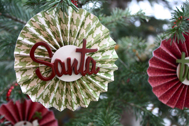 Christmas Paper Medallion Ornament featured on Design Dazzle