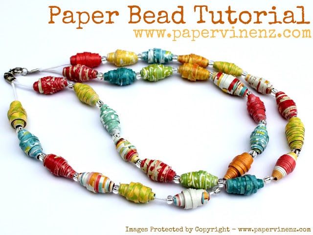 Paper Bead Tutorial for an awesome summer craft!