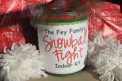 Indoor Snowball Fight! Featured on Design Dazzle