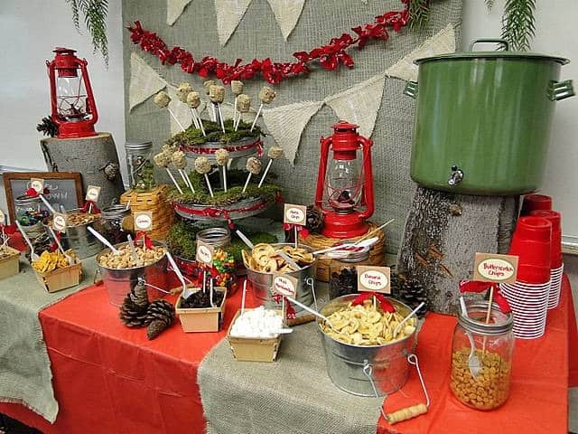 Fun Camping Party idea! All you have say is S'mores and I come running! I love this party idea! Fun Camping Party idea! All you have say is S'mores and I come running! I love this party idea!
