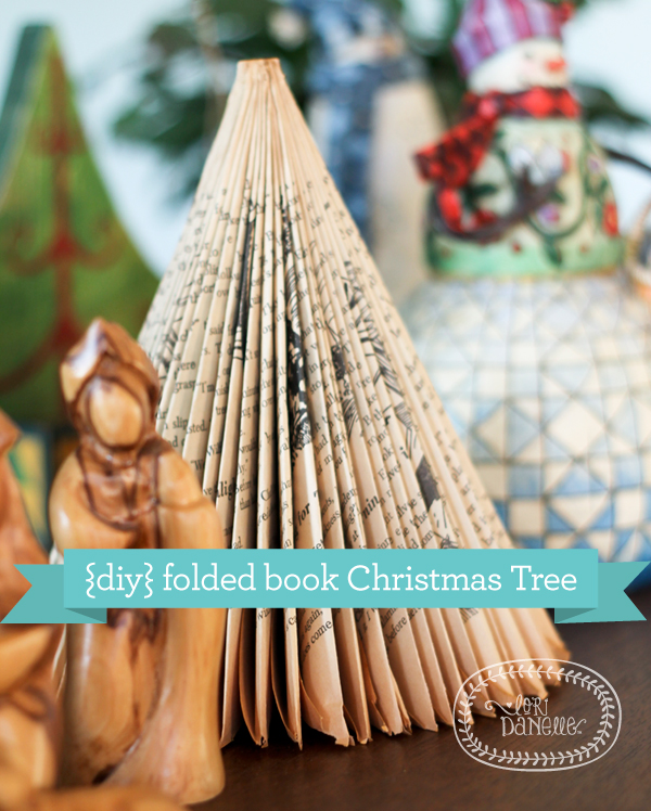 DIY folded book Christmas Tree