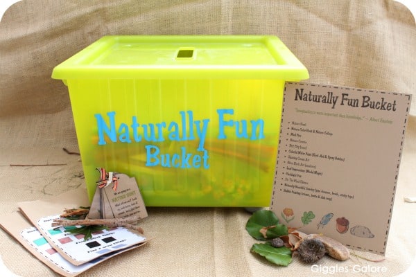 Great idea for some outdoor creativity! A Naturally Fun Bucket! 