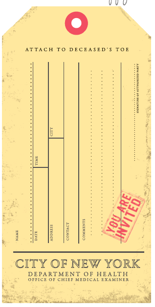 Medical Examiner Tag Invitation Medical Examiner Tag Invitation
