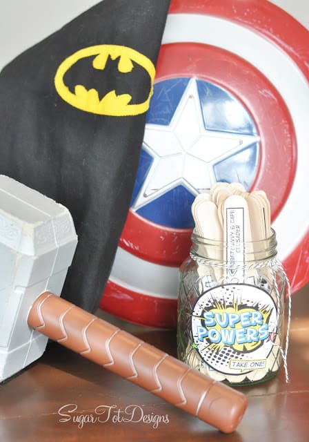 Creative Ideas for those bored summer kids! Super Heroes boredom busters! This is so clever!