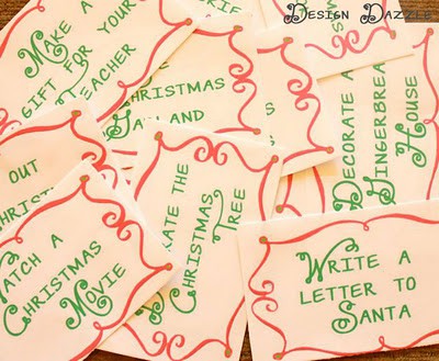 Advent Countdown Calendar including 100 Activites/ideas: FREE printables Advent Countdown Calendar including 100 activities/ideas for your family to enjoy! FREE Printables - Design Dazzle