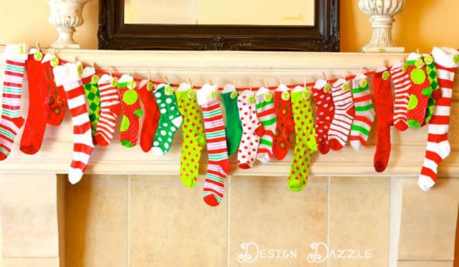 kids advent countdown with holiday activities - Design Dazzle