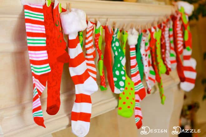 kids advent countdown with holiday activities Advent Countdown Calendar including 100 activities - FREE Printables - Design Dazzle