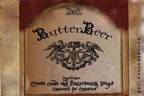 Harry Potter Butterbeer Free Printable and recipe - Design Dazzle