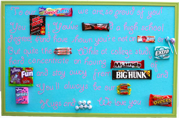 graduation gift candy gram for high school senior - Design Dazzle